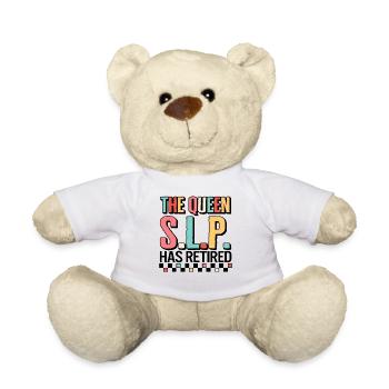 Logopäden-Hemd, besser die Königin SLP hat - Teddy - Weiß - Vorne