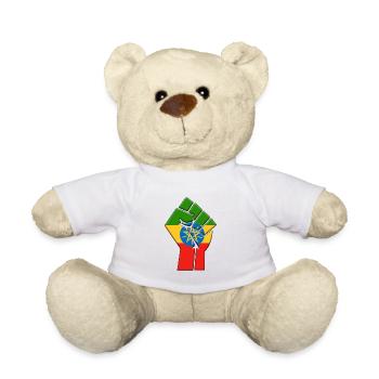 Äthipoia Flagge Äthiopischer Country Pride Native - Teddy - Weiß - Vorne