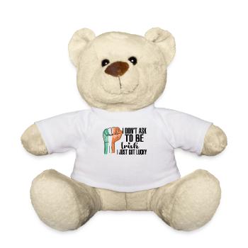 Irish Pride Ireland Flag Grown Irish Roots Irish - Teddy Bear - white - Front