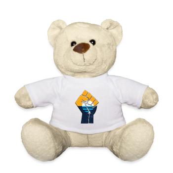 Stadt Milwaukee Flagge Stolz Einheimische Heimat Familie - Teddy - Weiß - Vorne