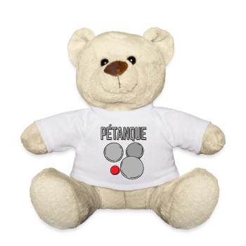 Boule Kugeln für Bouler Boules Set und Petanque - Teddy - Weiß - Vorne