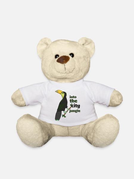 Tukan Into The City Jugle - Teddy Bear - white