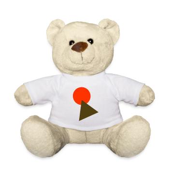 Kreis und Dreieck - Teddy - Weiß - Vorne