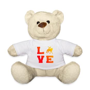 Horsemanship, balance exercises, team vaulting - Teddy Bear - white - Front