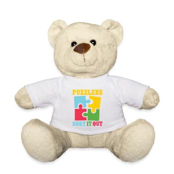 Puzzlers sort it out - Teddy - Weiß - Vorne