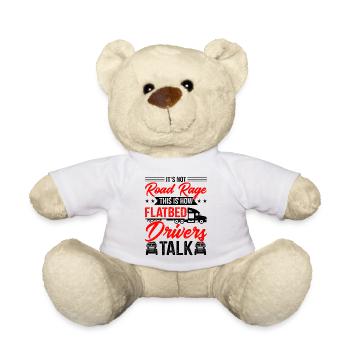 LKW Flachbettmaschine Frachtfahrzeug - Teddy - Weiß - Vorne
