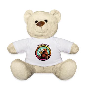 Bär mit Bier Ich kann es ertragen - Teddy - Weiß - Vorne
