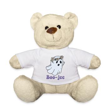 Halloween Spooky Ghost Boo Jee Boo - Teddy Bear - white - Front