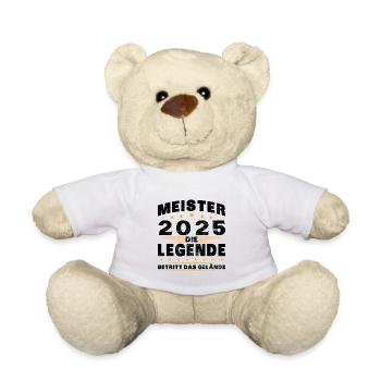 Meister 2025 Die Legende Betritt Das Gelände - Teddy - Weiß - Vorne
