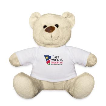 Nichts macht mir Angst Meine Frau ist Namibierin - Teddy - Weiß - Vorne
