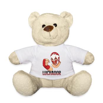 Lutte mexicaine lucha libre mask - Nounours - blanc - Devant