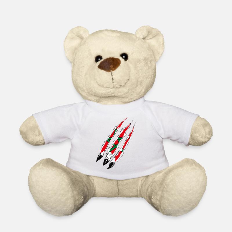 DRAPEAU DU MAROC AMAZIGH SYMBOLE BERBERE MAROC - Nounours - blanc