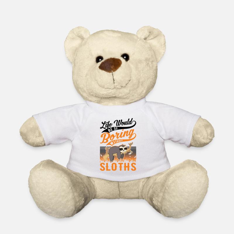 Sloth Gift Sloth - Teddy Bear - white