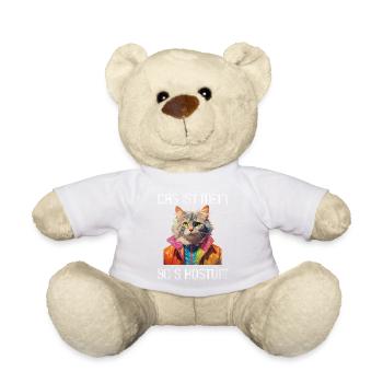 90er Motto Party Das ist mein 90er Kostüm - Teddy - Weiß - Vorne