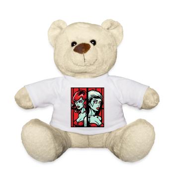 Rivalry of beauty in women - Teddy Bear - white - Front