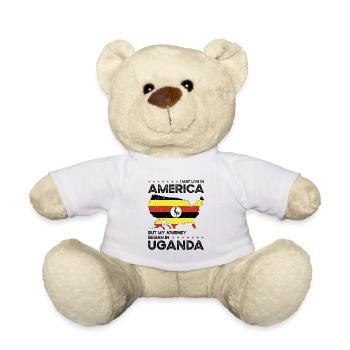 Ugandan American Patriot USA Grown - Nounours - blanc - Devant