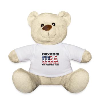 Palestinian American Patriot USA - Nounours - blanc - Devant