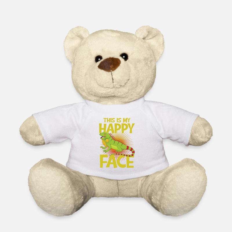 This is my happy face iguana - Teddy - Weiß