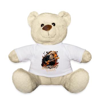 Jamais trop vieux pour rocker, retraité, grand-père, papa - Nounours - blanc - Devant