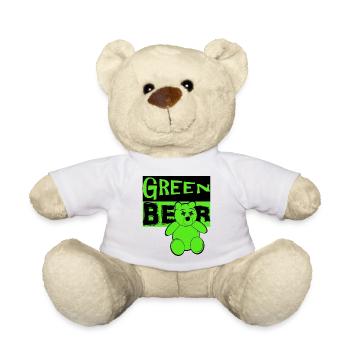 Grüner Bär - Teddy - Weiß - Vorne