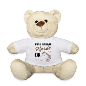 Einfache Liebe zu Pferden - Teddy - Weiß - Vorne