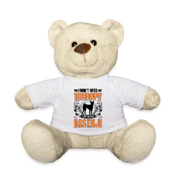 Basenji Therapy - Teddy Bear - white - Front