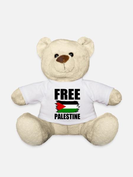 Free palestine - Teddy Bear - white