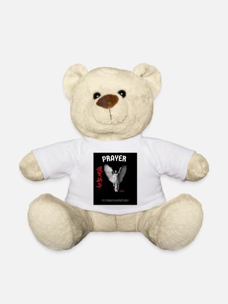 PRAYER Designer T-shirt - Teddy - Weiß
