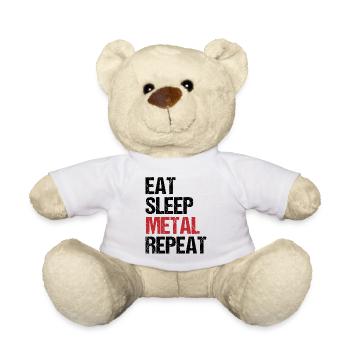Lifestyle Metal Music Daily Routine Gift - Nounours - blanc - Devant