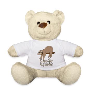 Faultier Beamter auf Lebenszeit - Teddy - Weiß - Vorne