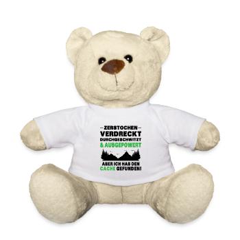 Gecache Geocaching Hobby Cache - Teddy - Weiß - Vorne