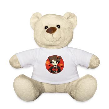 Dessin animé Manga Anime Fille mignonne - Nounours - blanc - Devant