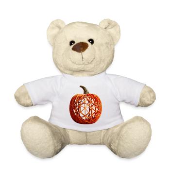 Citrouille d’Halloween - Nounours - blanc - Devant