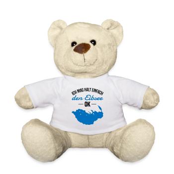 Eibsee Liebe Unverblümt - Natur und Entspannung - Teddy - Weiß - Vorne
