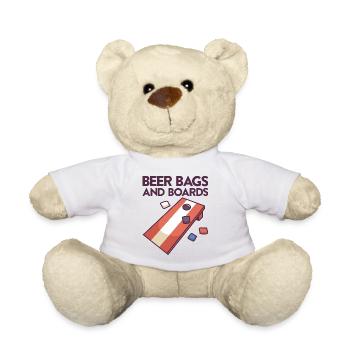 Jeu de Cornhole Tenue de trou de maïs avec Cornhole - Nounours - blanc - Devant