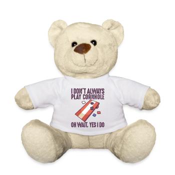 Jeu de Cornhole Tenue de trou de maïs avec Cornhole - Nounours - blanc - Devant
