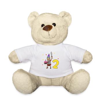 With Centurio - Children's Birthday 2 Years - Teddy Bear - white - Front