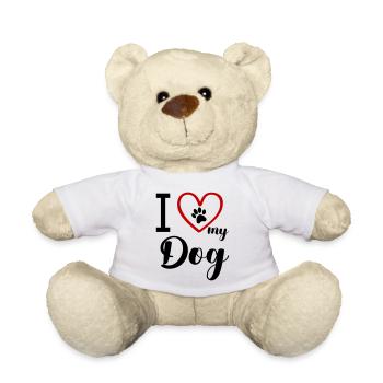i love my dog - Teddy - Weiß - Vorne