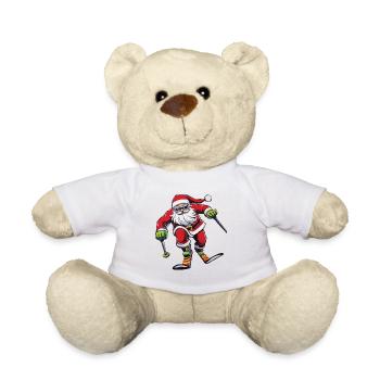 Ski Santa Clause Weihnachtsmann - Teddy - Weiß - Vorne