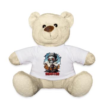 Desert dystopia and a cartoon robot - Teddy Bear - white - Front