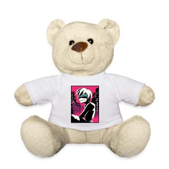 Dessin animé Anime Manga Ville Zombie Goule - Nounours - blanc - Devant