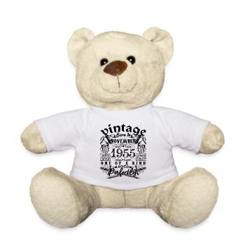 Geburtstag 1955 November 1955 geboren im November 195 - Teddy - Weiß - Vorne