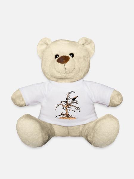 Pin et Corbeau - Nounours - blanc
