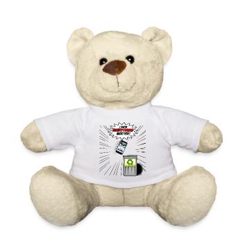 Telefon Lustig Cartoon Tech Design - Teddy - Weiß - Vorne