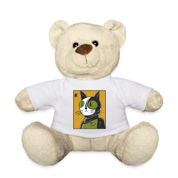 Surcharge sensorielle avec le chat anti-mignon - Nounours - blanc - Devant