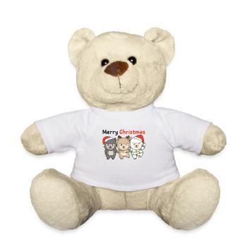 Alpaga Noël Animaux D’hiver Alpaga - Nounours - blanc - Devant