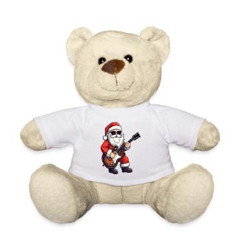 Père Noël Noël guitare réveillon de Noël - Nounours - blanc - Devant