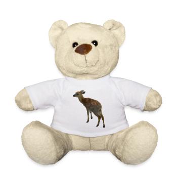 faon, naturel, cerf, mignon, animal de la forêt, - Nounours - blanc - Devant