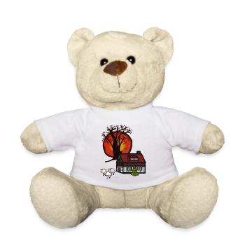 Baltic Sea North Sea Coast Village Nordic Village Country - Teddy Bear - white - Front