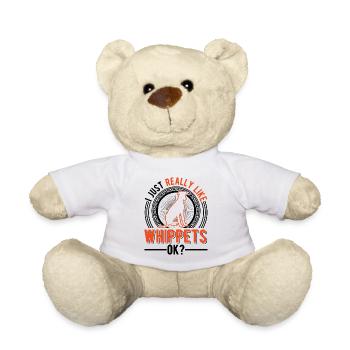 Ich mag einfach Whippets - Teddy - Weiß - Vorne